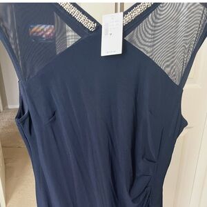 Cleo Elegant Navy Blue Dress